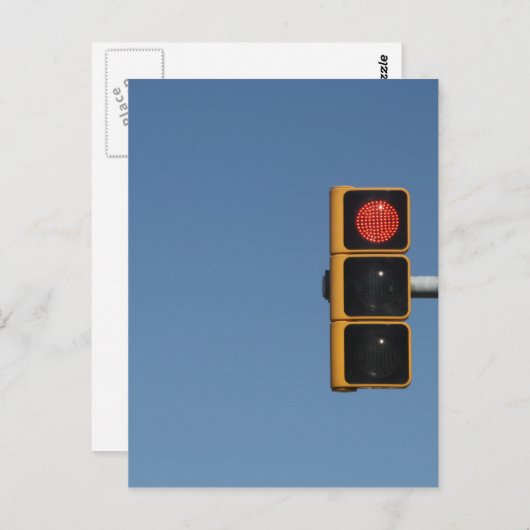 Carte Postale Feu de circulation (Devant / Derrière)