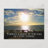 Carte Postale Feu de devis motivationnel à la fin du tunnel (Devant)