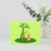 Carte Postale Feu de dragon (Debout devant)