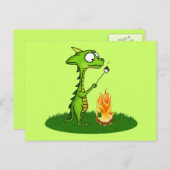 Carte Postale Feu de dragon (Devant / Derrière)