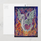 Carte Postale Feu de dragon (Devant / Derrière)
