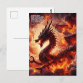 Carte Postale Feu de dragon (Devant / Derrière)