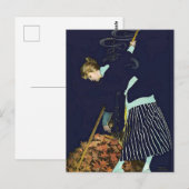 Carte Postale Feu de feuilles d'automne par C Coles Phillips (Devant / Derrière)