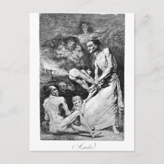 Carte Postale Feu de Francisco Goya (Devant)