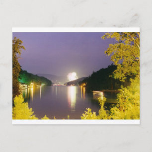 Carte Postale feu de lac lure