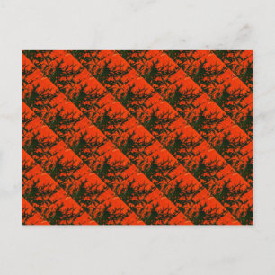 Carte postale "Feu de marais #8" en mosaïque abstr