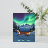 Carte Postale Feu de renard - Lumières du Nord (Debout devant)