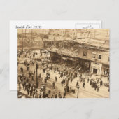 Carte Postale Feu de Seattle 1910 (Devant / Derrière)