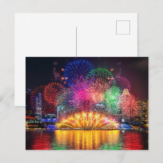 Carte Postale Feu de Singapour (Devant / Derrière)