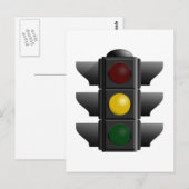 Carte Postale Feu de trafic (Devant / Derrière)