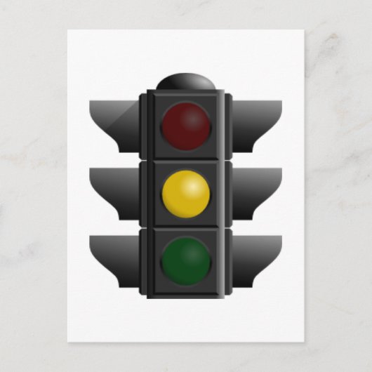 Carte Postale Feu de trafic (Devant)