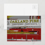 Carte Postale Feu d'Oakland (Devant / Derrière)