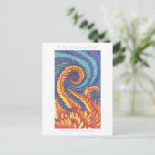 CARTE POSTALE "FEU ET EAU" (Debout devant)