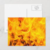 Carte Postale Feu et flammes (Devant / Derrière)