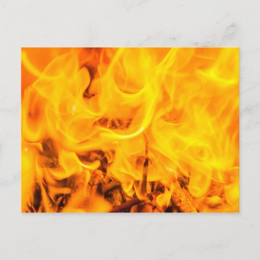 Carte Postale Feu et flammes (Devant)