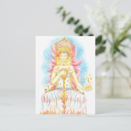 Carte Postale Feu intérieur (Debout devant)