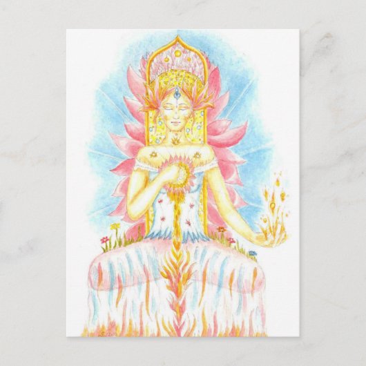 Carte Postale Feu intérieur (Devant)