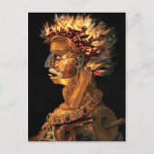 Carte Postale Feu - L'étrange profil d'Arcimboldo (Devant)