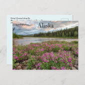 Carte Postale Feu nain le long de la rivière Beaver Creek Alaska (Devant / Derrière)