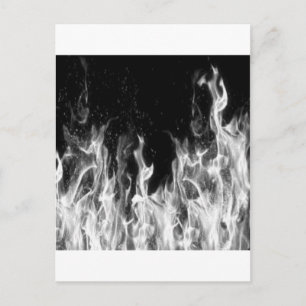 Carte Postale Feu (noir et blanc)