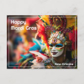 Carte Postale 💚💜💛Feu & Or: Spectacle de Mardi Gras (Devant)