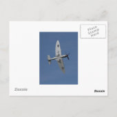 Carte Postale Feu Spitfire En Vol. (Dos)