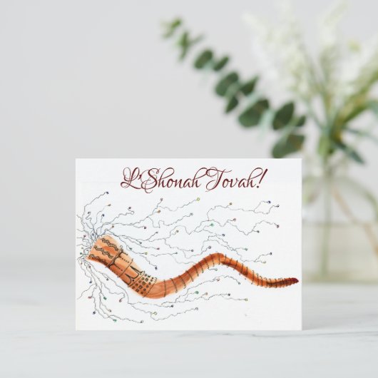 Carte Postale Feu Visuellement Shofar (Debout devant)