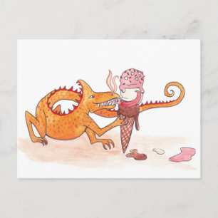 Carte Postale Feu vs. Crème Glacée