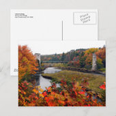 Carte Postale Feuillage d'automne (Devant / Derrière)