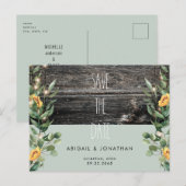 Carte Postale Feuillage de feuillage rustique Tournesol Enregist (Devant / Derrière)