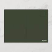 Carte Postale Feuillage de feuilles vertes (Dos)
