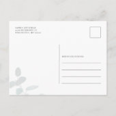 Carte Postale Feuillage d'eucalyptus Succulents Cadre doré (Dos)