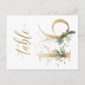 Carte Postale Feuillage vert et or, Tableau 16, Numéro de tablea (Devant)