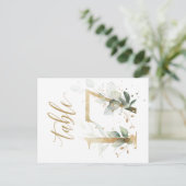 Carte Postale Feuillage vert et or, Tableau 17, Numéro de tablea (Debout devant)