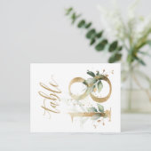 Carte Postale Feuillage vert et or, Tableau 18, Numéro de tablea (Debout devant)