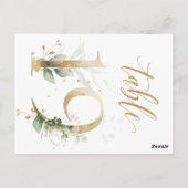 Carte Postale Feuillage vert et or, Tableau 19, Numéro de tablea (Dos)