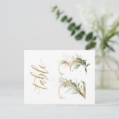 Carte Postale Feuillage vert et or, Tableau 23, Numéro de tablea (Debout devant)