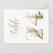 Carte Postale Feuillage vert et or, Tableau 24, Numéro de tablea (Devant)