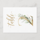 Carte Postale Feuillage vert et or, Tableau 2, Numéro du tableau (Devant)