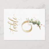 Carte Postale Feuillage vert et or, Tableau 9, Numéro de tableau (Devant)