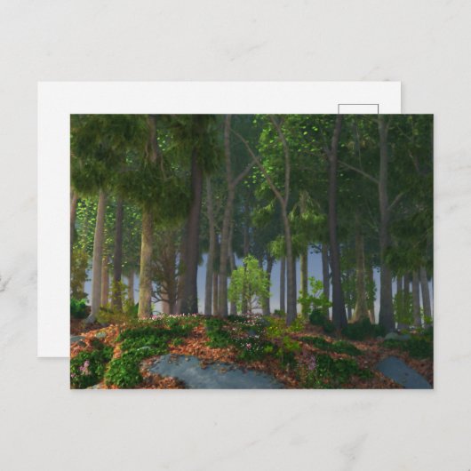 Carte postale Feuille (Devant / Derrière)