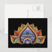 Carte postale feuille (Devant / Derrière)