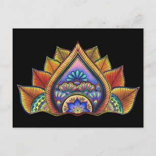 Carte postale feuille