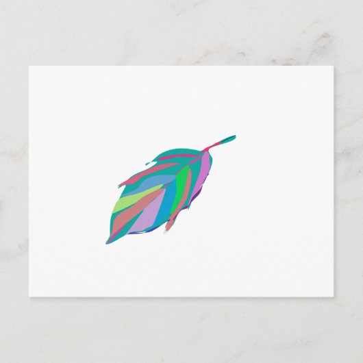 Carte Postale Feuille (Devant)