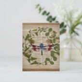 Carte Postale feuille botanique moderne vintage (Debout devant)