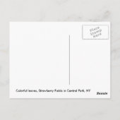 Carte Postale Feuille coloré (Dos)