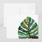Carte Postale Feuille d'art Boho (Devant / Derrière)