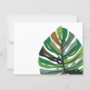 Carte Postale Feuille d'art Boho