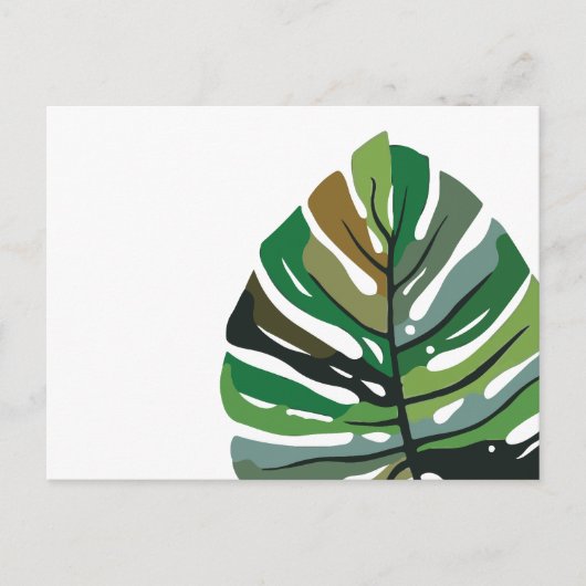 Carte Postale Feuille d'art Boho (Devant)