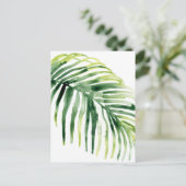 Carte Postale Feuille de bijou tropicale (Debout devant)